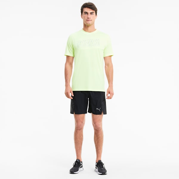 RUN Graphic Woven 7" Men's Running Shorts, Puma Black-Ultra Gray, extralarge-IND